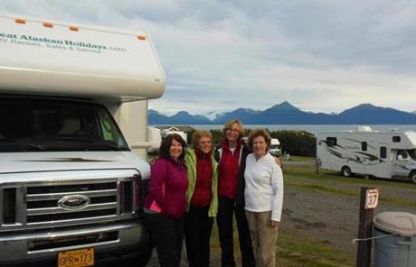 Four friends took a camping trip through Alaska.
